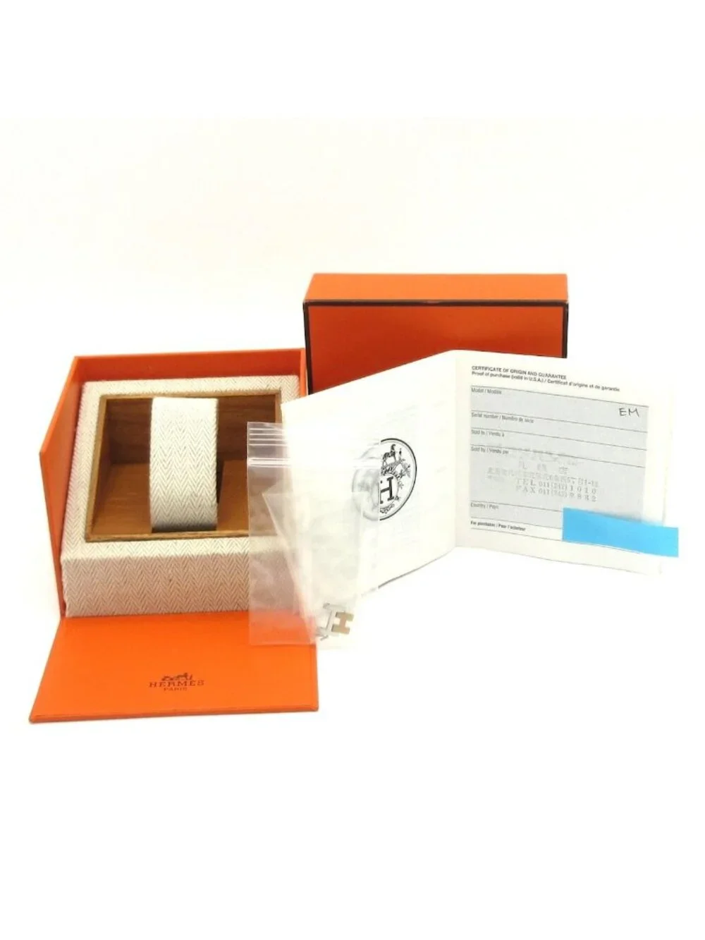 Hermes Watch Clipper White